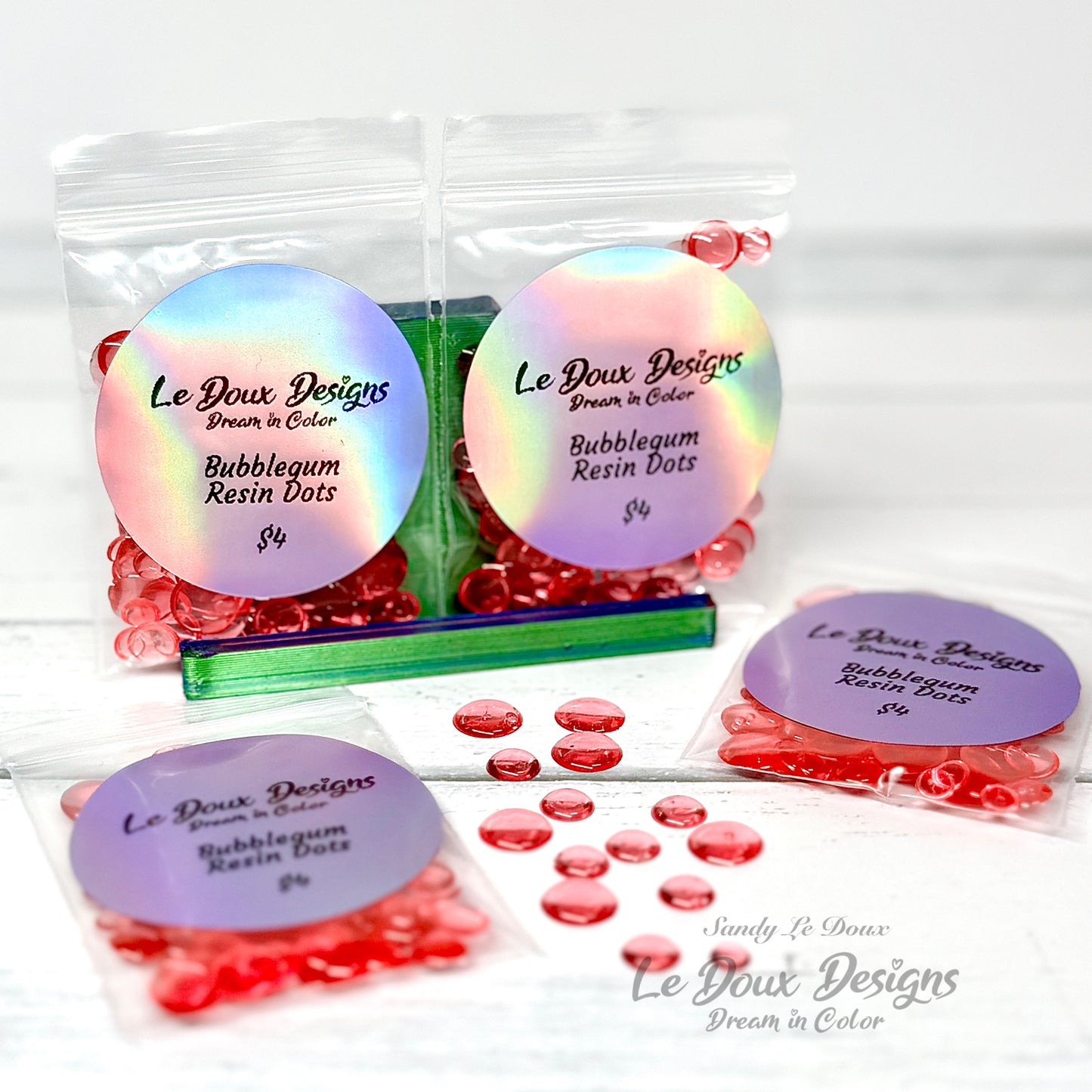 Bubblegum Resin Dots