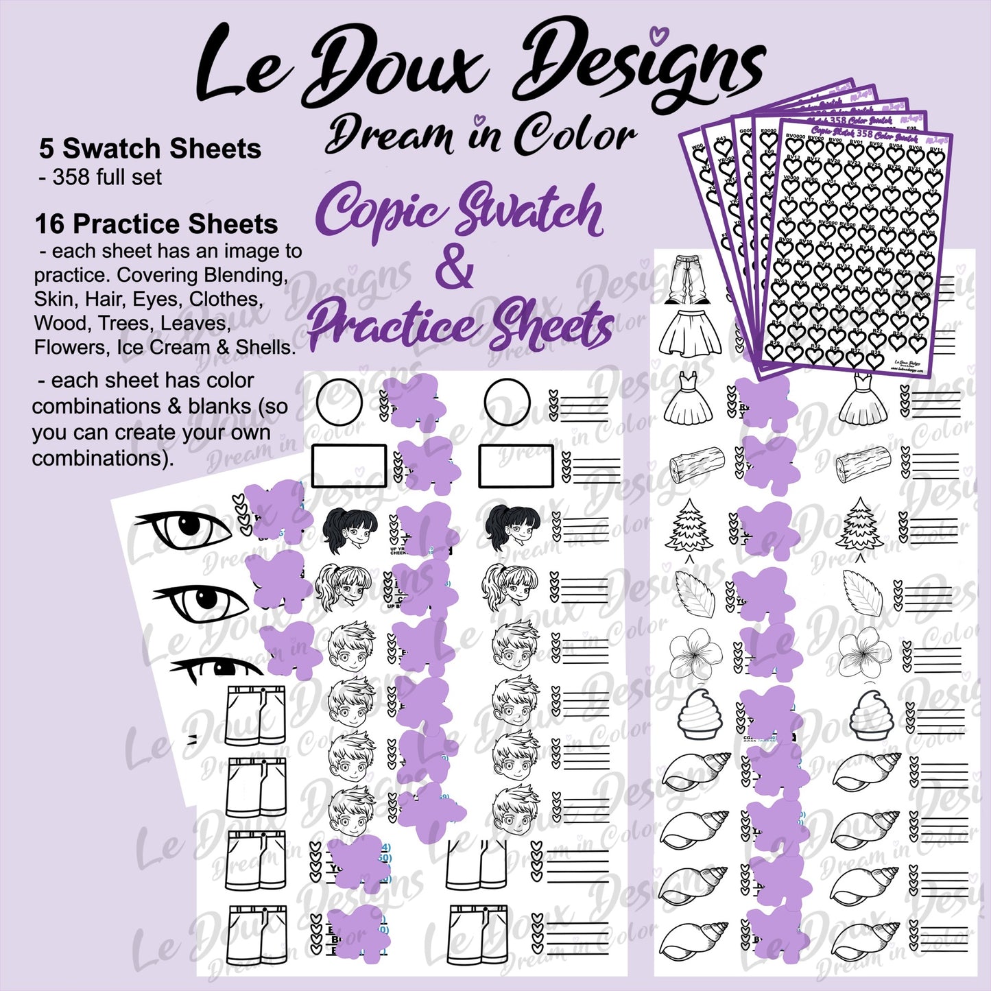 Copic Practice Pack