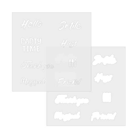 Happy Sentiment Stencil