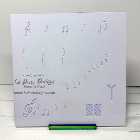 Birthday Notes Stencil