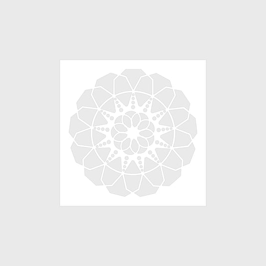 Geo Flower Stencil