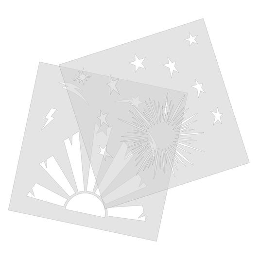 Rising Stars Stencil