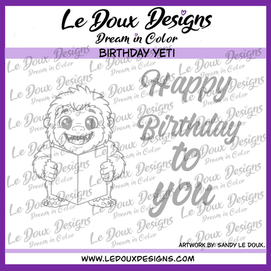 Birthday Yeti Digital set