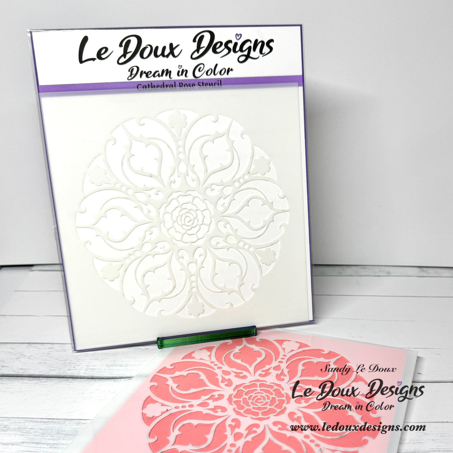 Cathedral Rose Stencil