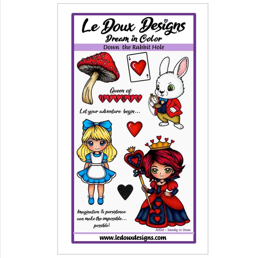 Down the Rabbit Hole Stamp set – Le Doux Designs
