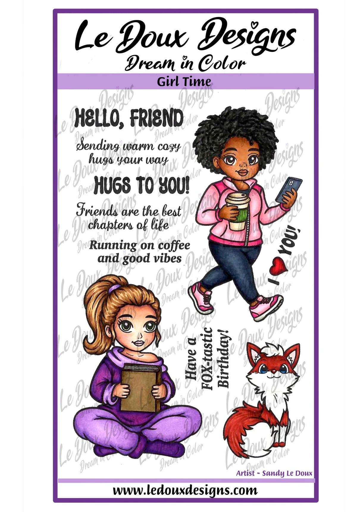 Girl Time Stamp Set