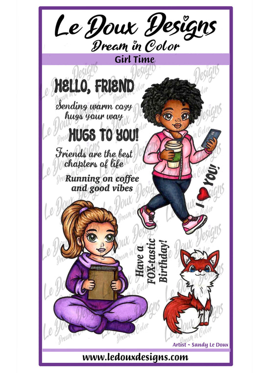 Girl Time Stamp Set