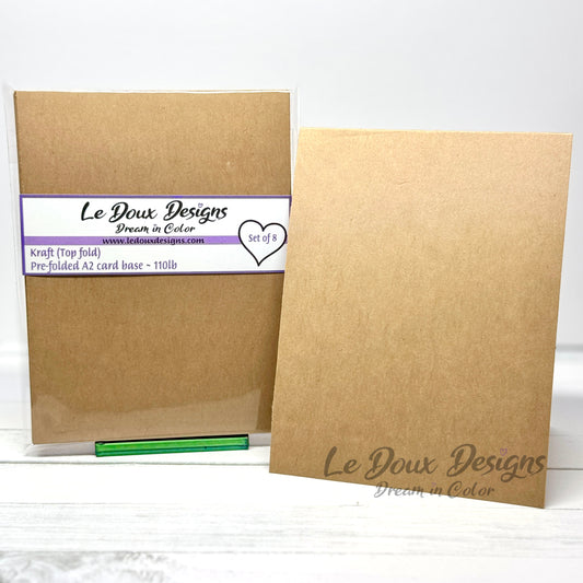 Kraft Pre Folded A2 Card Base(Top fold)
