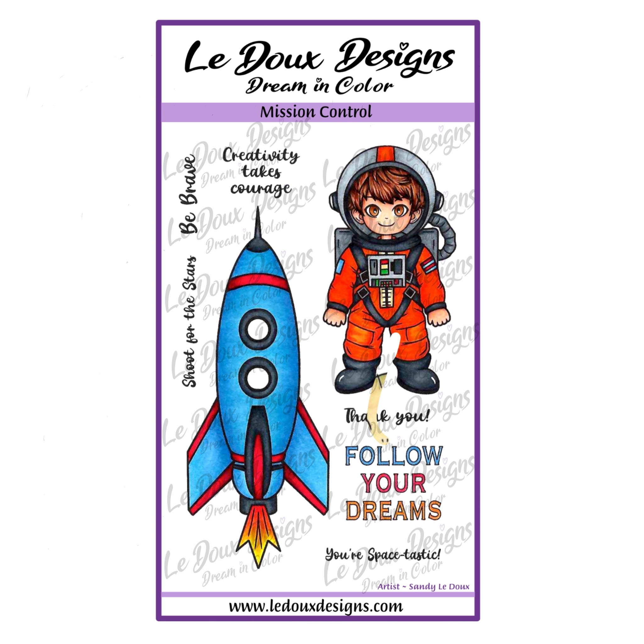 Mission Control Sticker Mission Control Stamp Set – Le Doux Designs