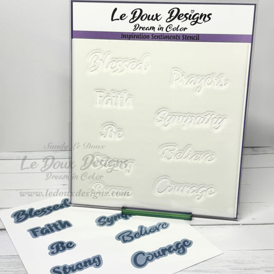 Inspiration Sentiment Stencil