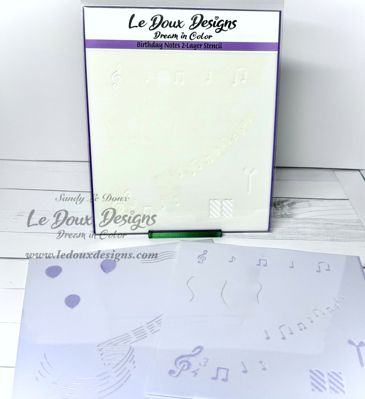 Birthday Notes Stencil