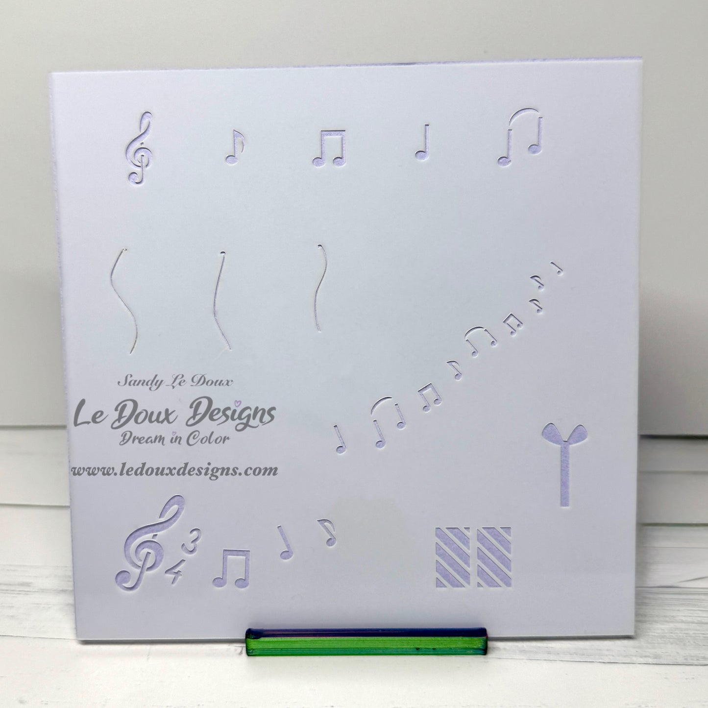 Birthday Notes Stencil