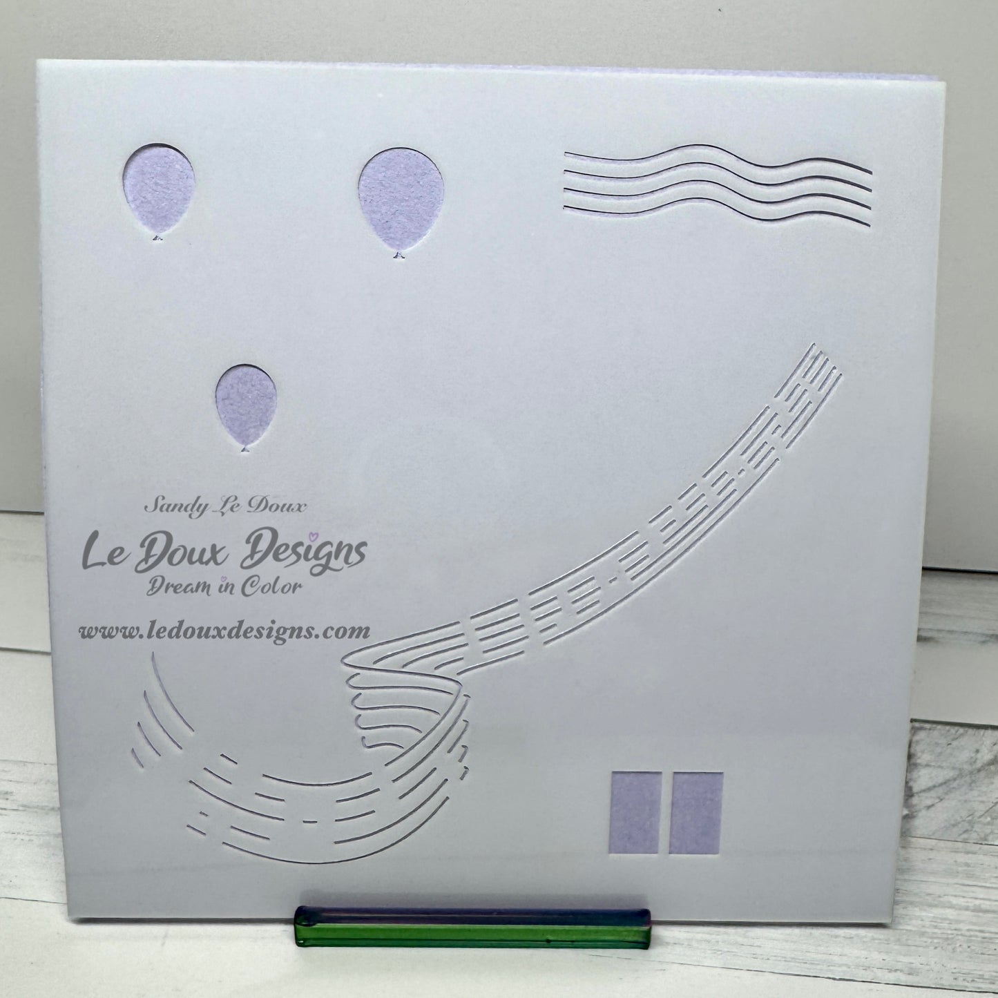 Birthday Notes Stencil