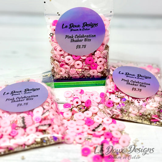 Pink Celebration Shaker Bits