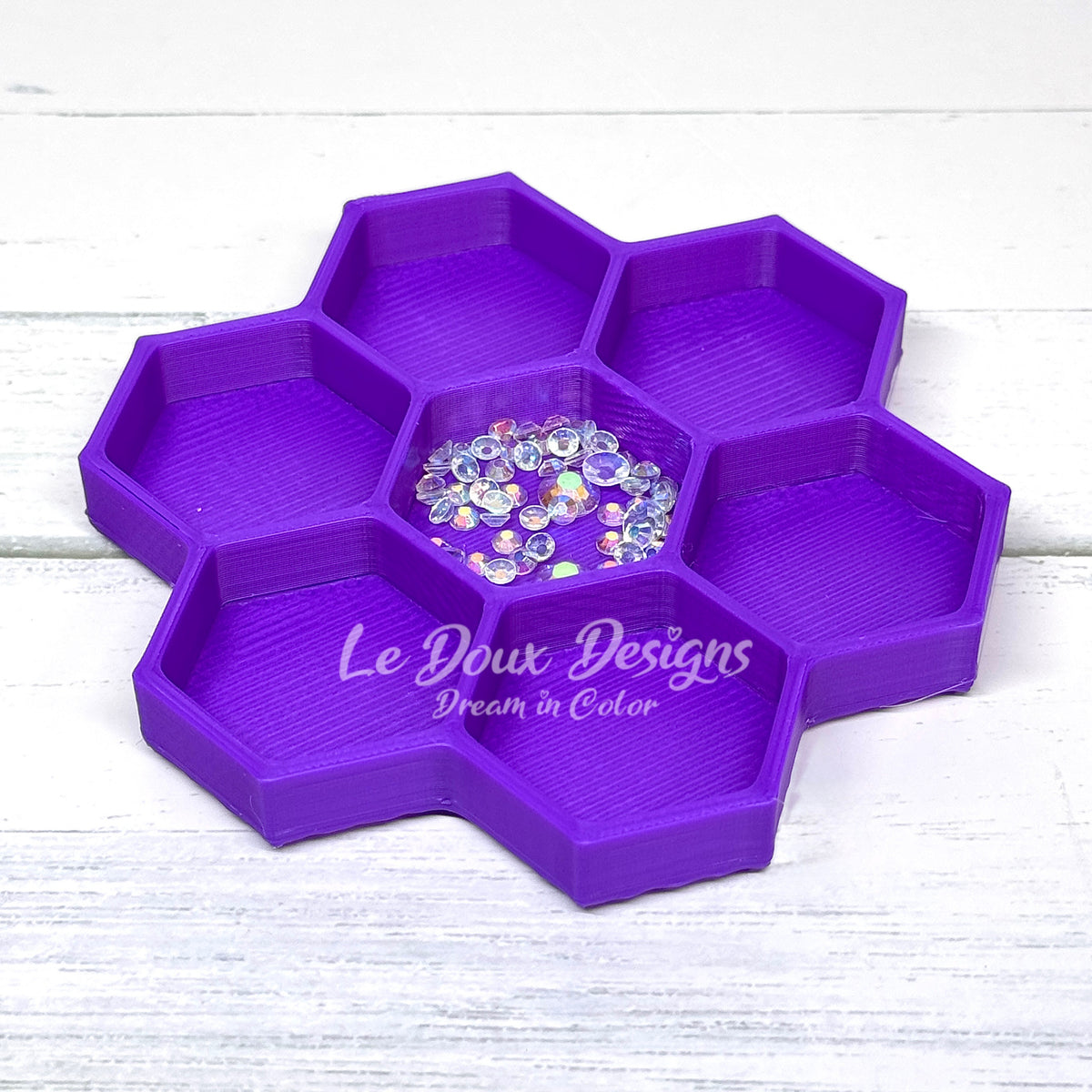 Stackable Try Designs Stackable Bling Tray(Single)- Purple – Le Doux Designs